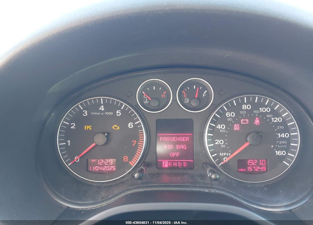 2006 AUDI A3 2.0T VIN: WAUMF78P46A055979