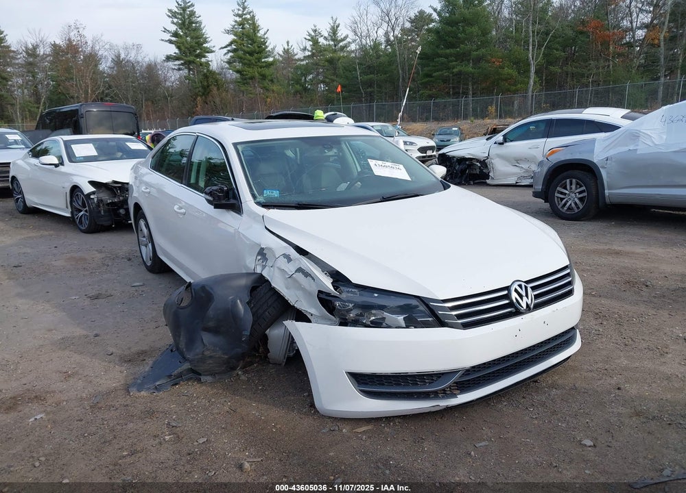 2013 VOLKSWAGEN PASSAT 2.5L SE VIN: 1VWBP7A30DC034530