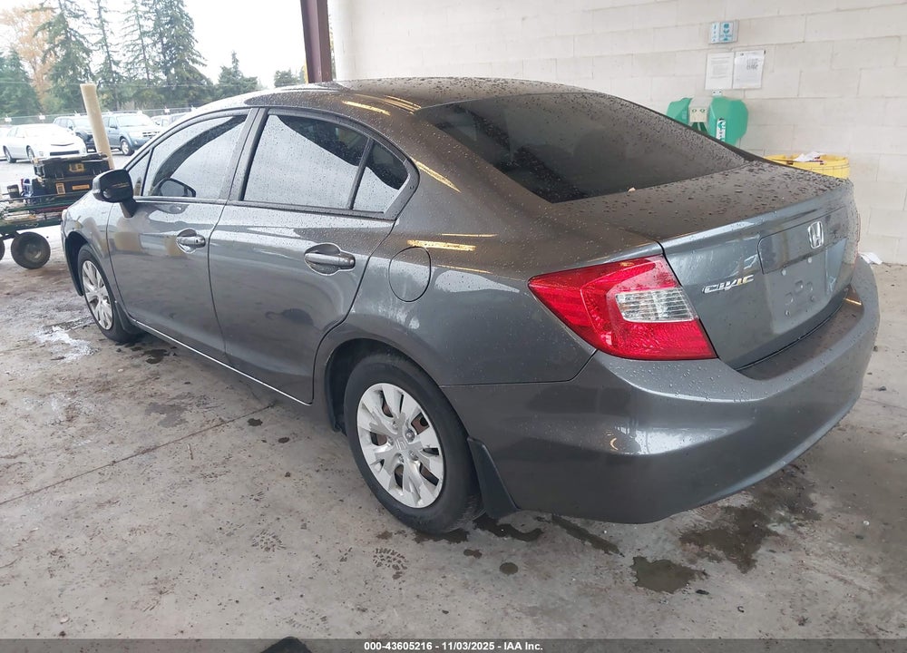 2012 HONDA CIVIC LX VIN: 19XFB2F53CE327863