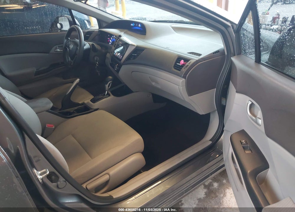 2012 HONDA CIVIC LX VIN: 19XFB2F53CE327863