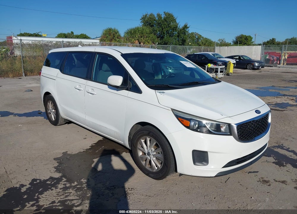 2015 KIA SEDONA L VIN: KNDMA5C13F6014920