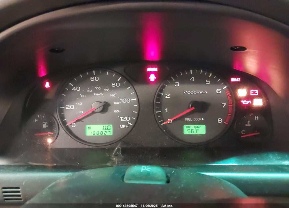 2001 SUBARU FORESTER L VIN: JF1SF63541H757994