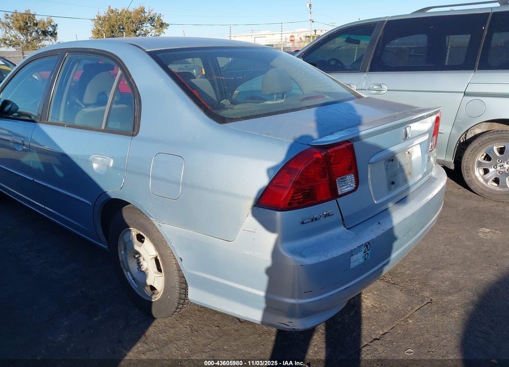 2005 HONDA CIVIC HYBRID VIN: JHMES96695S020063