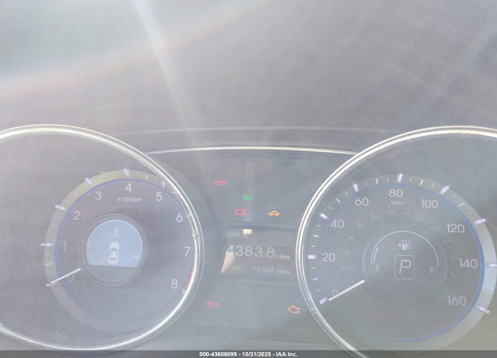 2013 HYUNDAI SONATA VIN: 5NPEC4AC5DH806762