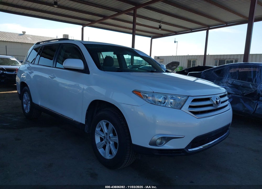 2013 TOYOTA HIGHLANDER BASE PLUS V6 VIN: 5TDZK3EH7DS135884