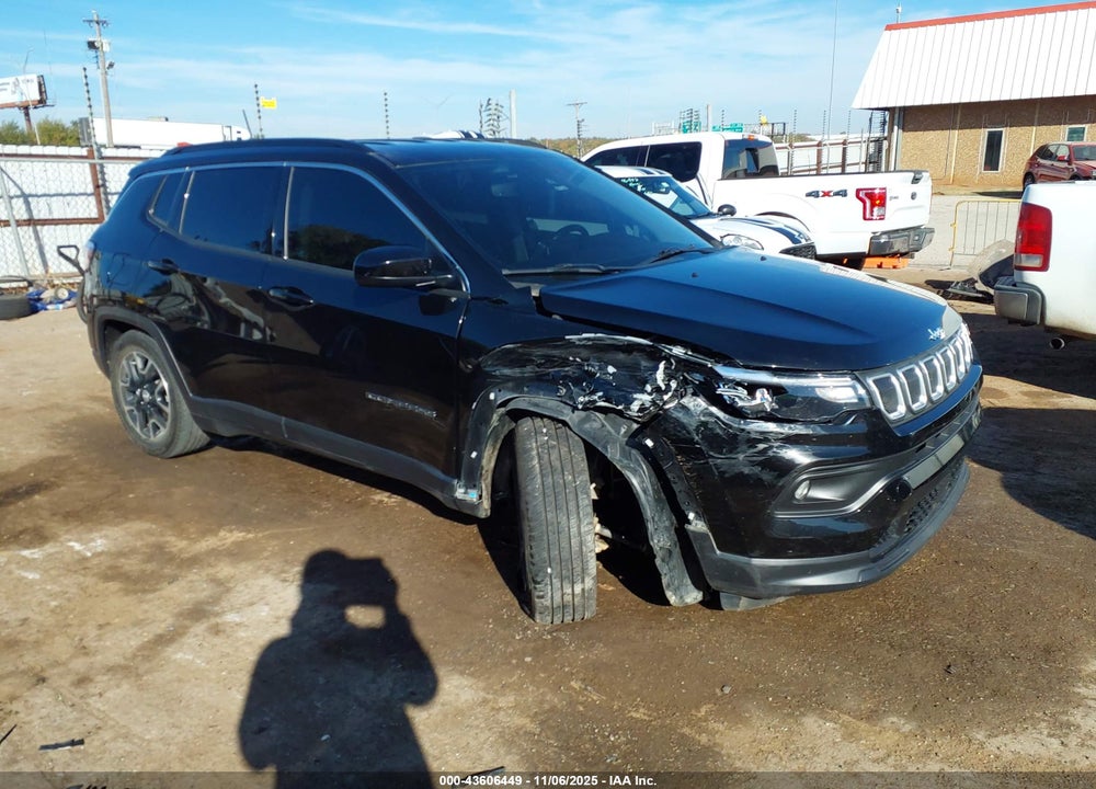2022 JEEP COMPASS LATITUDE FWD VIN: 3C4NJCBB3NT106665