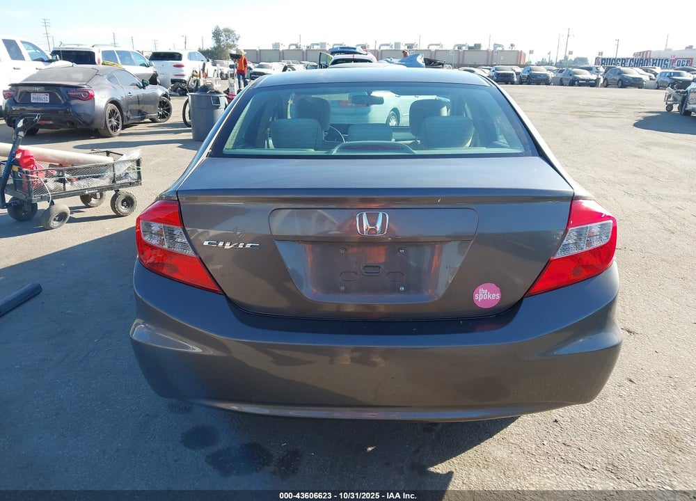 2012 HONDA CIVIC EX VIN: 19XFB2F87CE353389