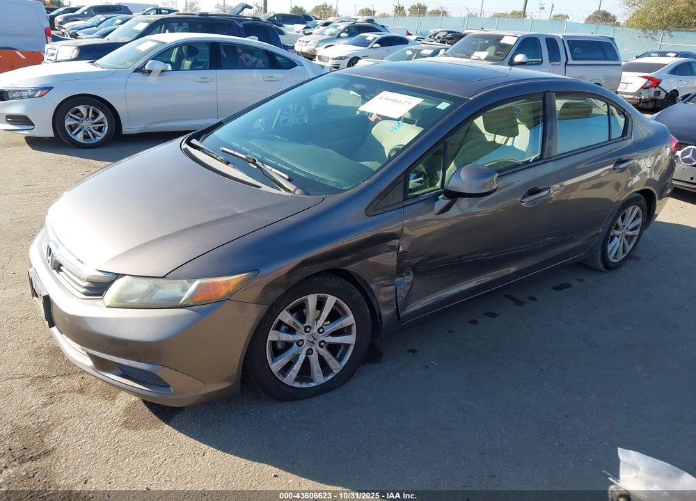 2012 HONDA CIVIC EX VIN: 19XFB2F87CE353389