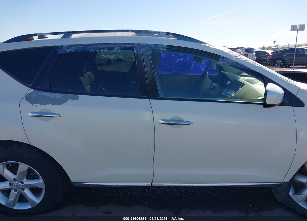 2009 NISSAN MURANO SL VIN: JN8AZ18U89W100501