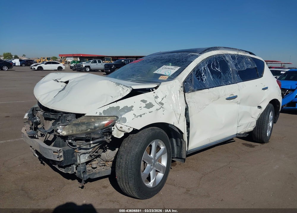 2009 NISSAN MURANO SL VIN: JN8AZ18U89W100501