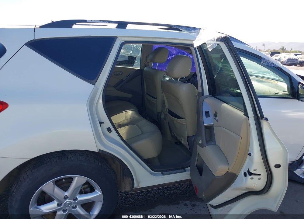 2009 NISSAN MURANO SL VIN: JN8AZ18U89W100501