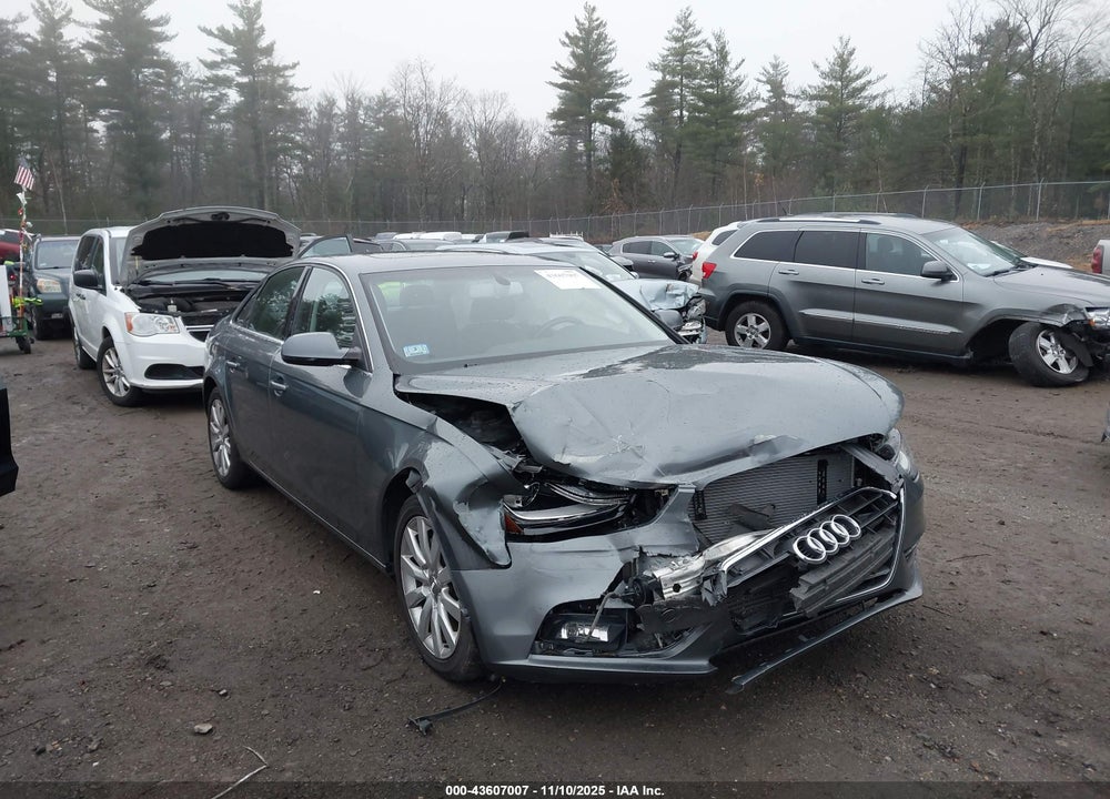 2013 AUDI A4 2.0T PREMIUM VIN: WAUBFAFL4DN044524