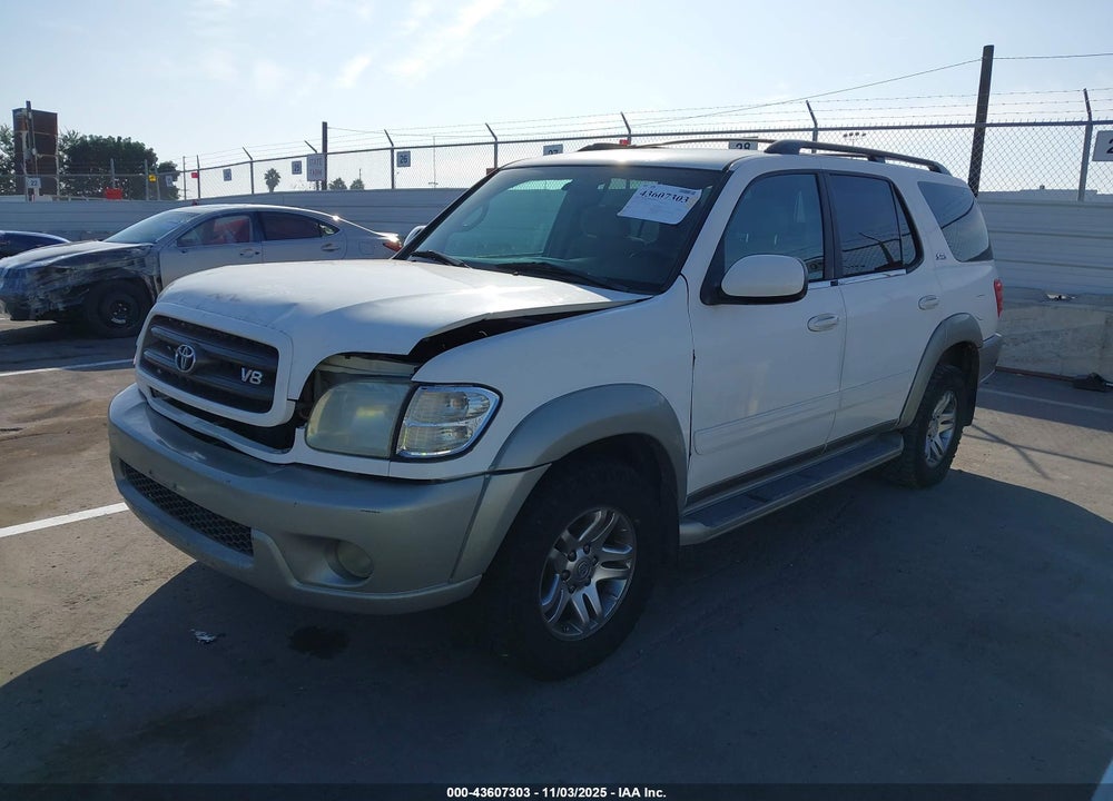 2003 TOYOTA SEQUOIA SR5 V8 VIN: 5TDZT34AX3S155160