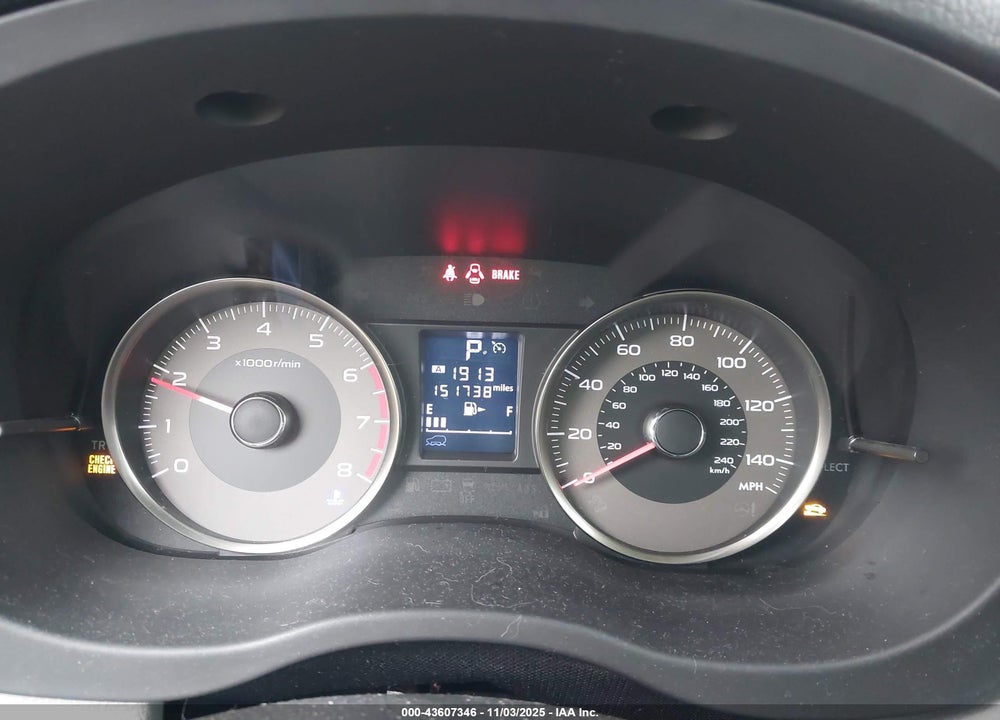 2015 SUBARU FORESTER VIN: JF2SJAHC6FH474623