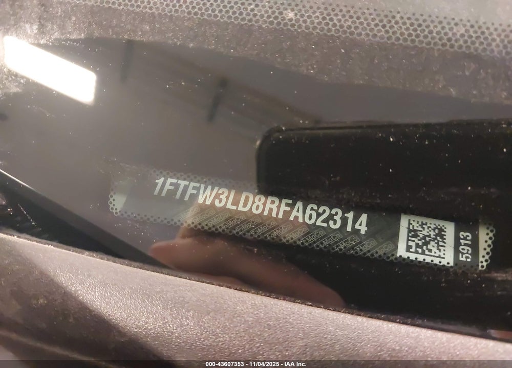 2024 FORD F-150 XLT VIN: 1FTFW3LD8RFA62314