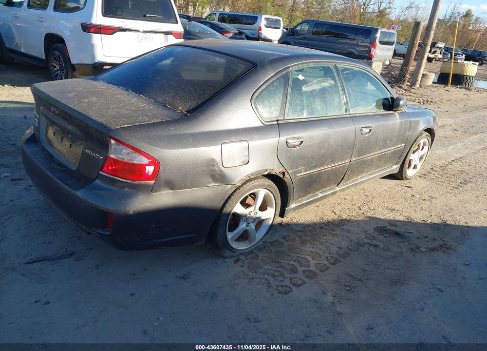 2008 SUBARU LEGACY VIN: 4S3BL626387209854