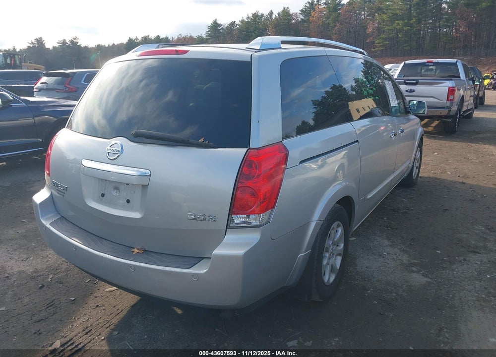 2008 NISSAN QUEST 3.5 S VIN: 5N1BV28UX8N119939