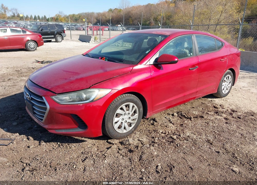 2017 HYUNDAI ELANTRA SE VIN: 5NPD74LF1HH135216