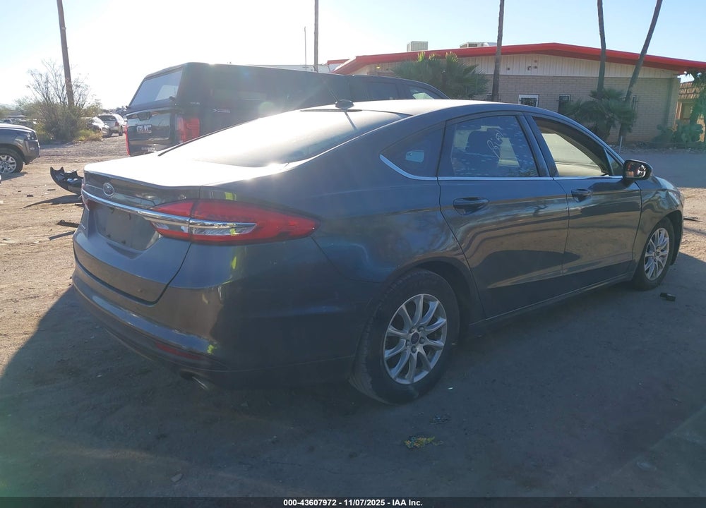 2017 FORD FUSION S VIN: 3FA6P0G72HR180429
