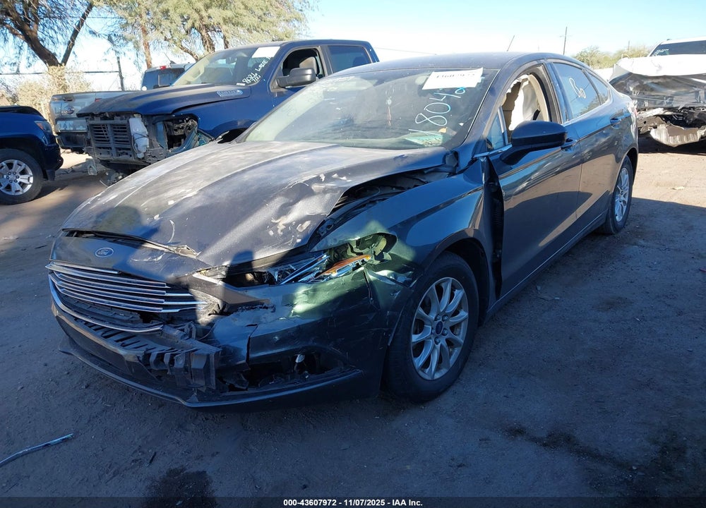 2017 FORD FUSION S VIN: 3FA6P0G72HR180429