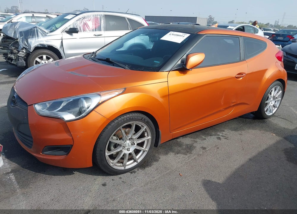 2013 HYUNDAI VELOSTER BASE W/BLACK VIN: KMHTC6AD5DU172737