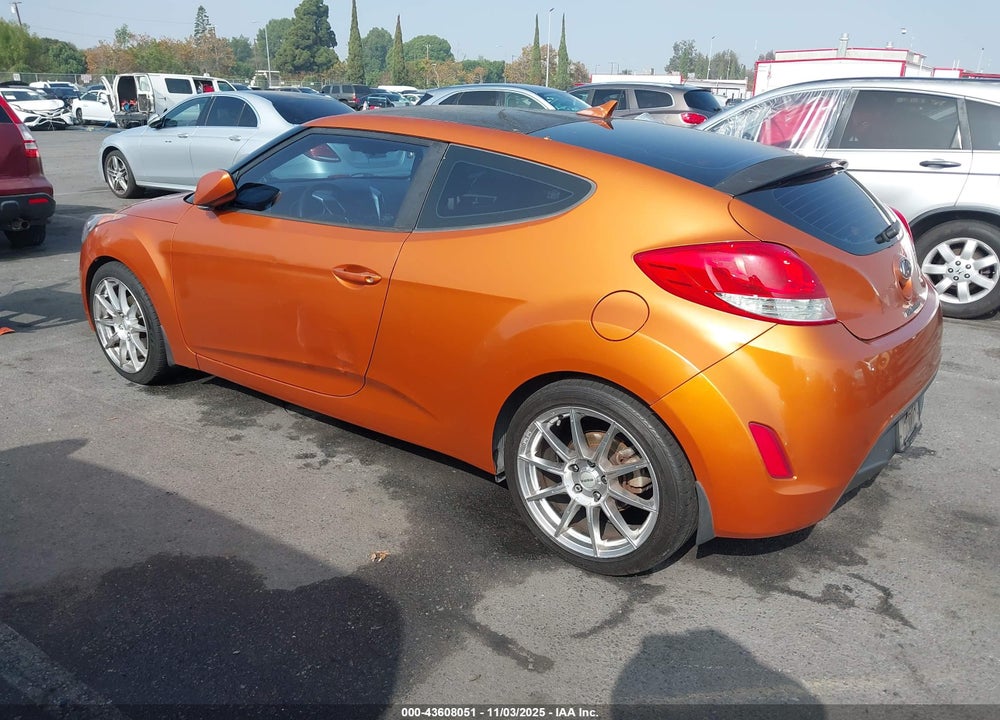 2013 HYUNDAI VELOSTER BASE W/BLACK VIN: KMHTC6AD5DU172737