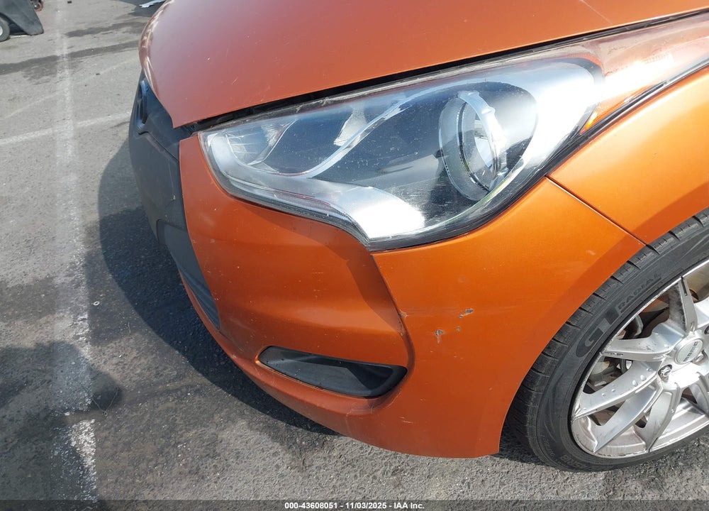 2013 HYUNDAI VELOSTER BASE W/BLACK VIN: KMHTC6AD5DU172737