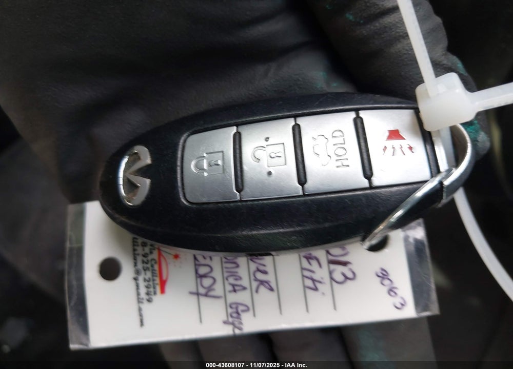 2013 INFINITI G37X VIN: JN1CV6AR5DM764653