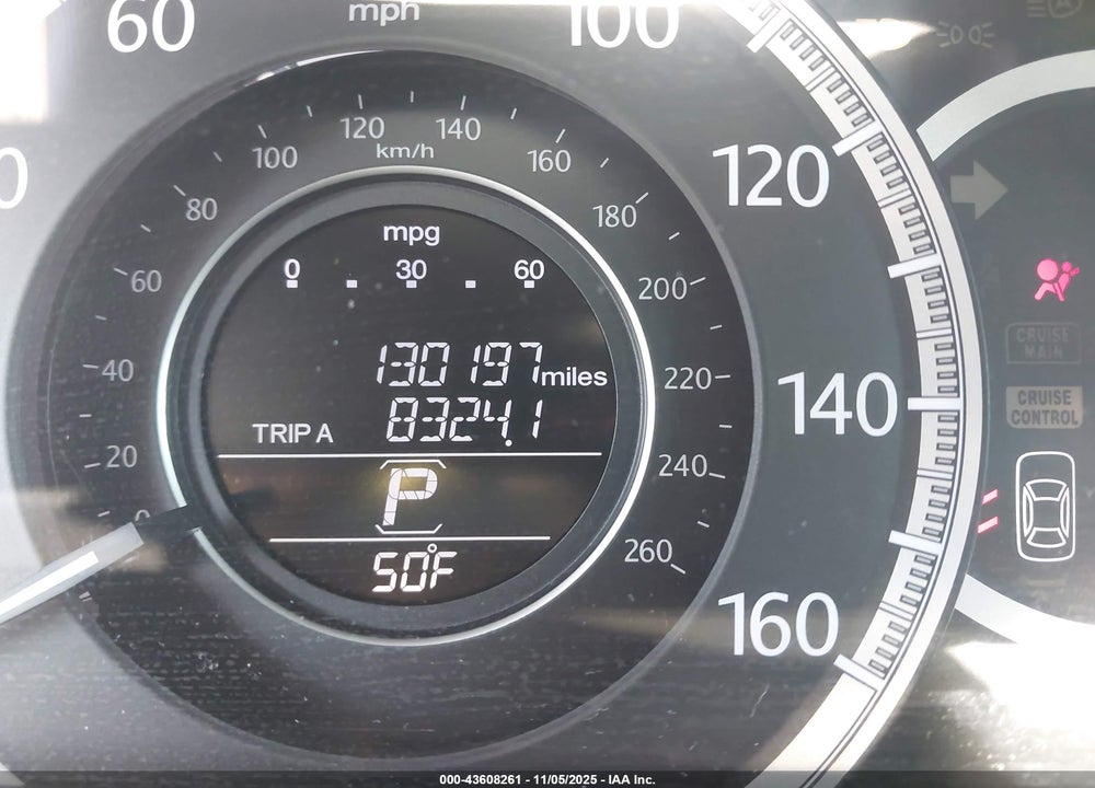 2013 HONDA ACCORD VIN: 1HGCR2F31DA065487