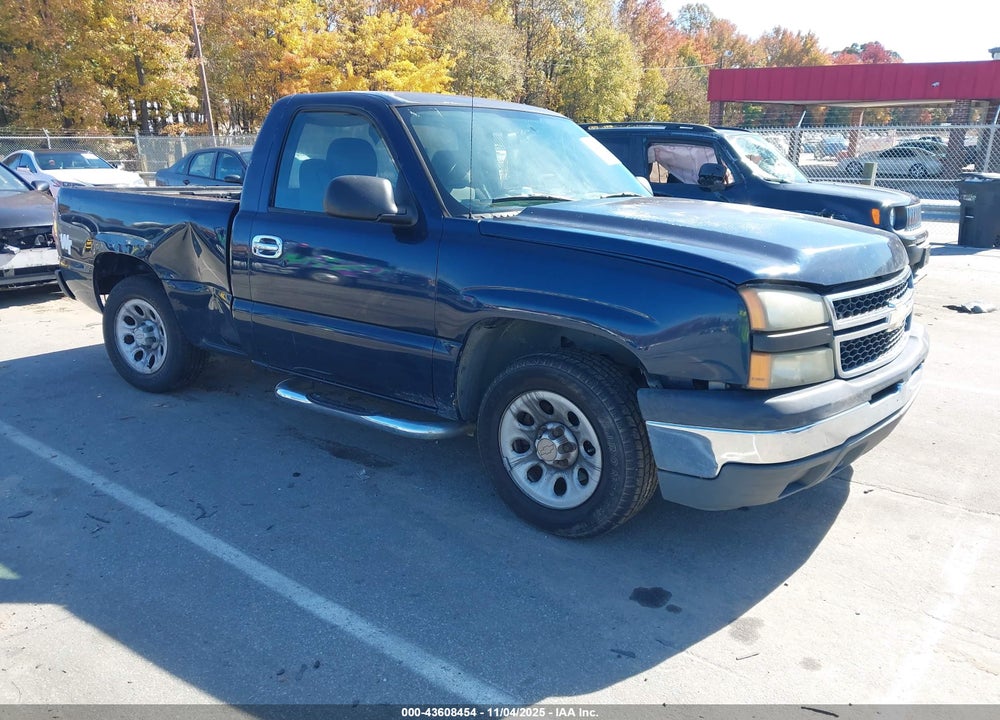 2006 CHEVROLET SILVERADO 1500 WORK TRUCK VIN: 3GCEC14X16G269509