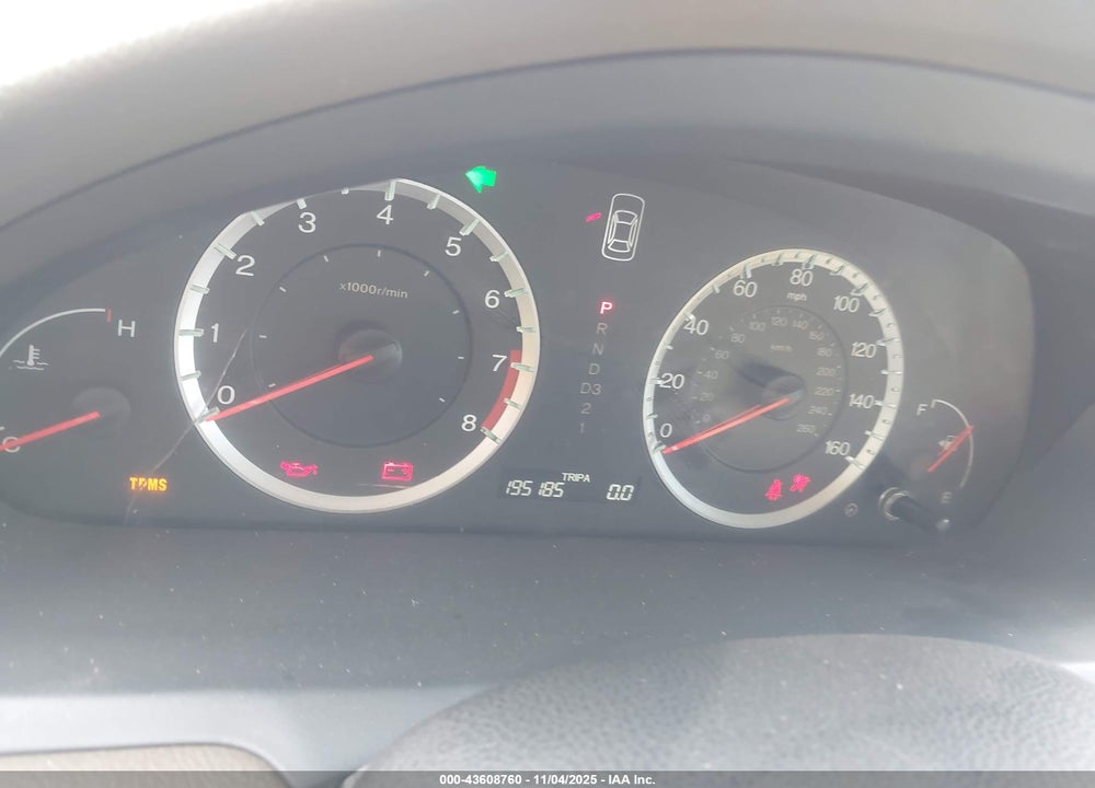 2009 HONDA ACCORD VIN: 1HGCP36879A008547