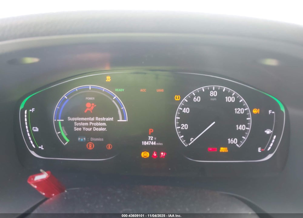 2021 HONDA INSIGHT EX VIN: 19XZE4F52ME001991