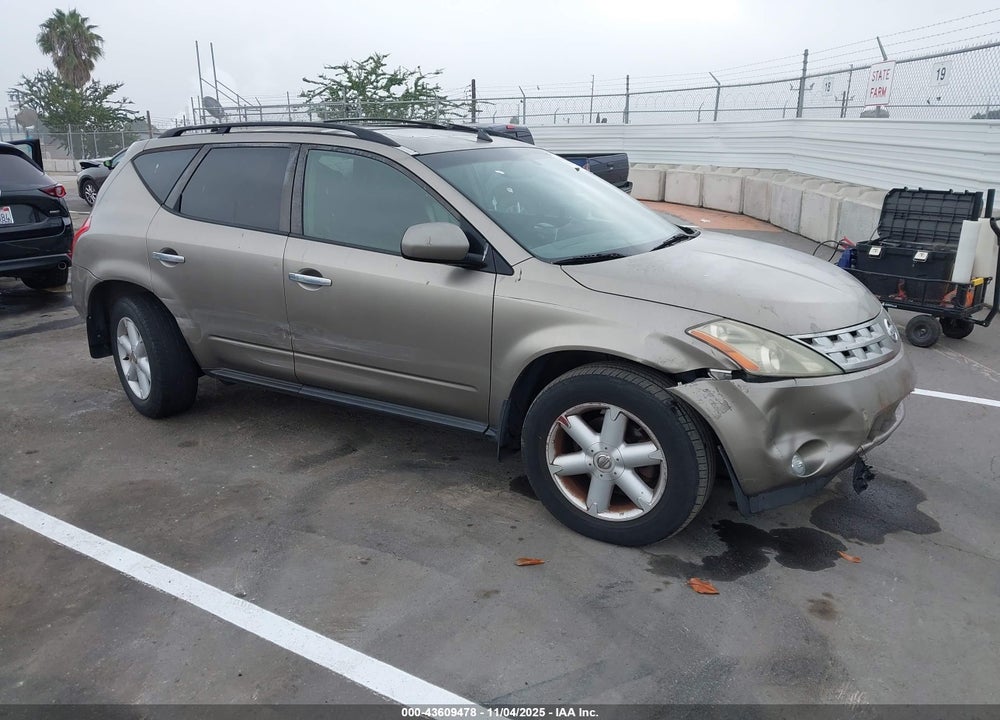 2004 NISSAN MURANO SE VIN: JN8AZ08W34W339295