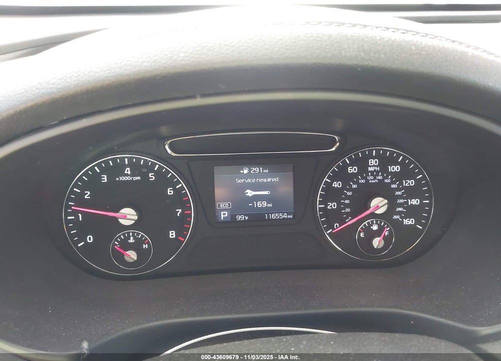 2020 KIA SORENTO 2.4L L VIN: 5XYPG4A31LG656958