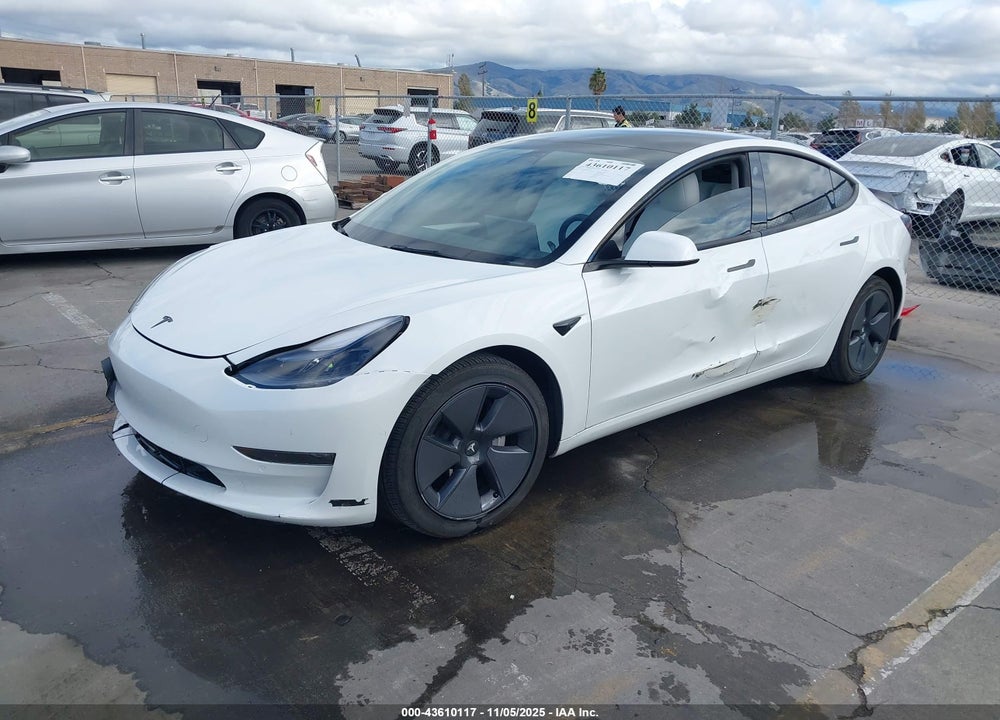 2022 TESLA MODEL 3 LONG RANGE DUAL MOTOR ALL-WHEEL DRIVE VIN: 5YJ3E1EB9NF251056
