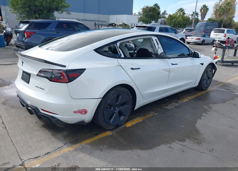 2022 TESLA MODEL 3 LONG RANGE DUAL MOTOR ALL-WHEEL DRIVE VIN: 5YJ3E1EB9NF251056