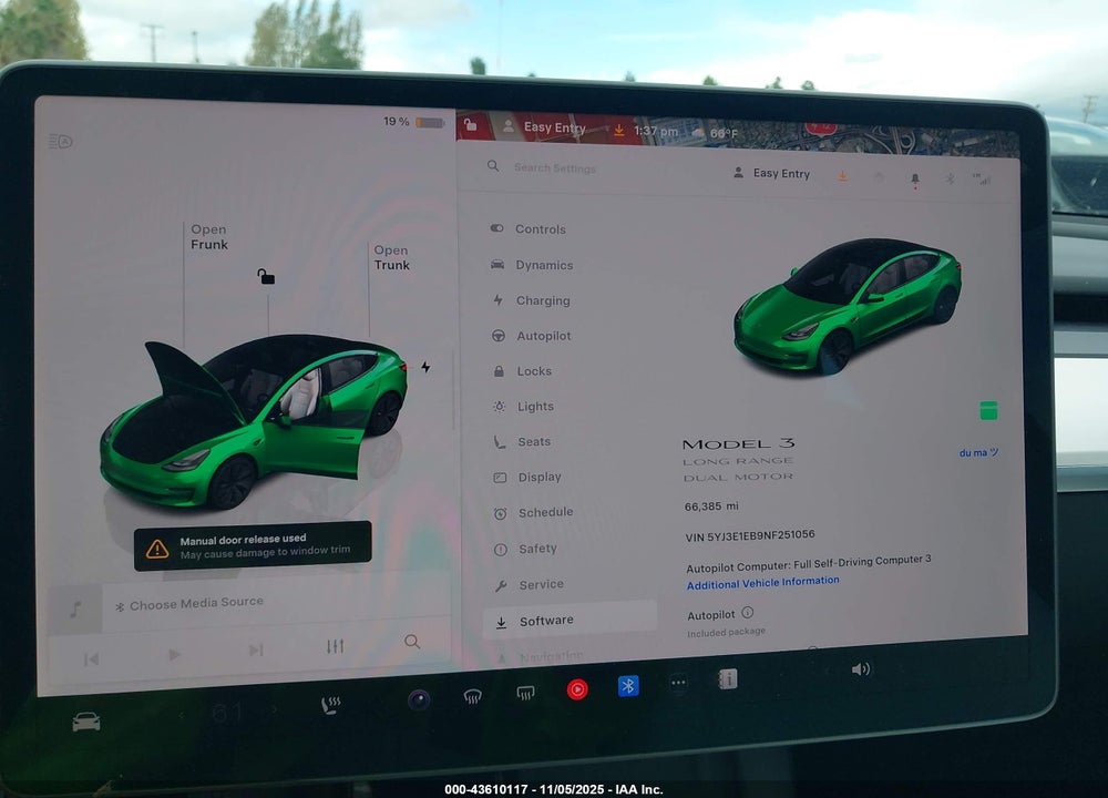 2022 TESLA MODEL 3 LONG RANGE DUAL MOTOR ALL-WHEEL DRIVE VIN: 5YJ3E1EB9NF251056
