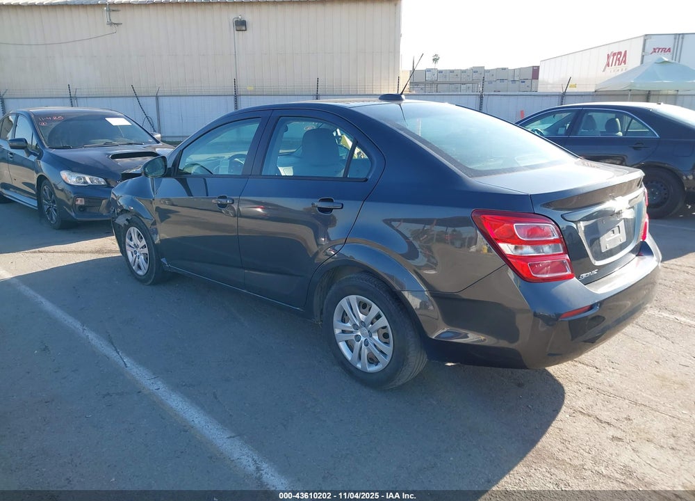 2018 CHEVROLET SONIC VIN: 1G1JB5SG4J4118609