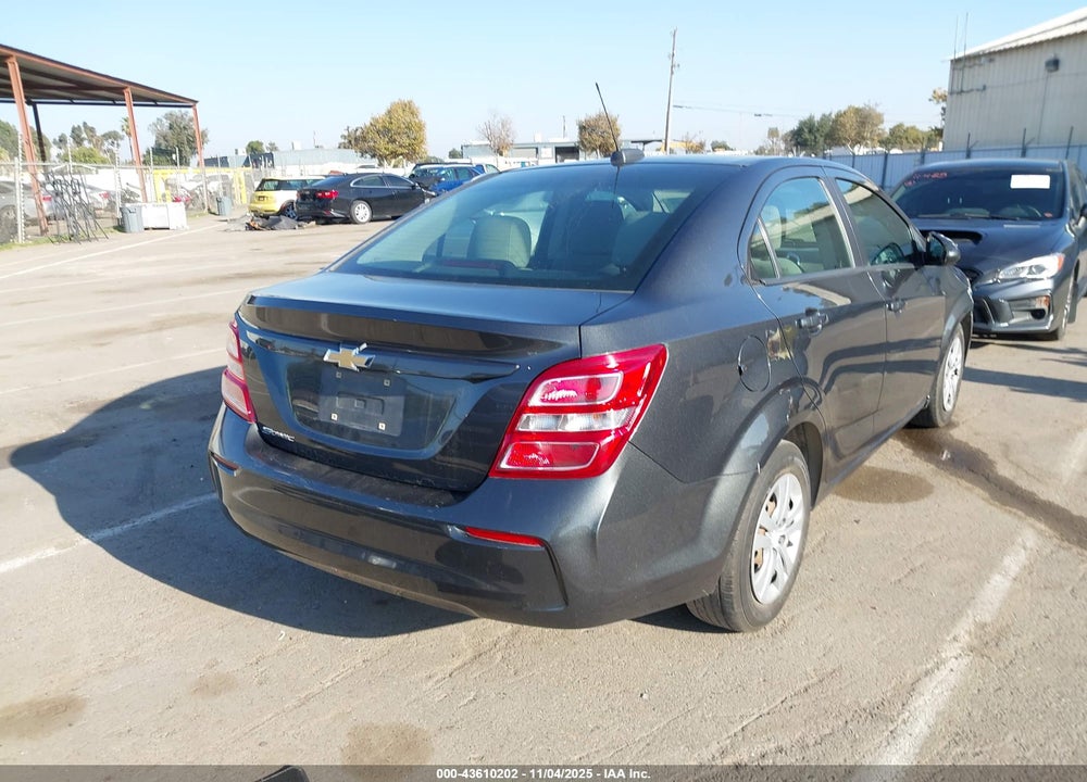 2018 CHEVROLET SONIC VIN: 1G1JB5SG4J4118609
