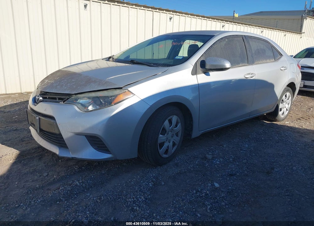 2015 TOYOTA COROLLA LE VIN: 5YFBURHEXFP257277