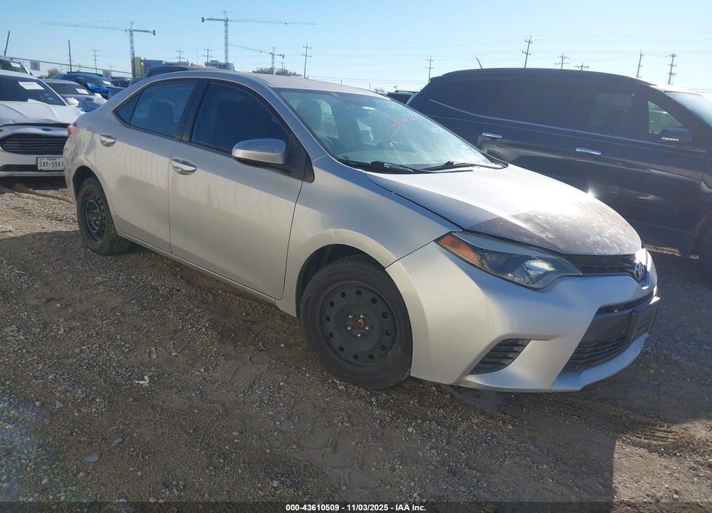 2015 TOYOTA COROLLA LE VIN: 5YFBURHEXFP257277