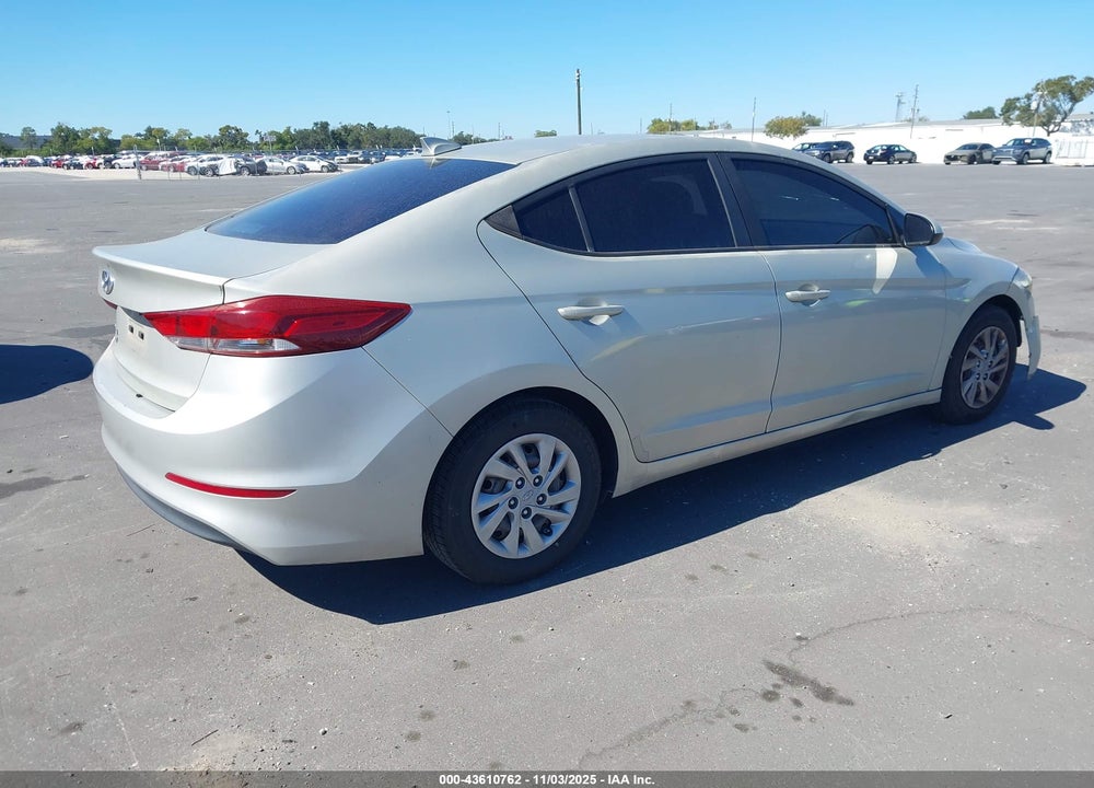 2017 HYUNDAI ELANTRA SE VIN: KMHD74LF1HU094393