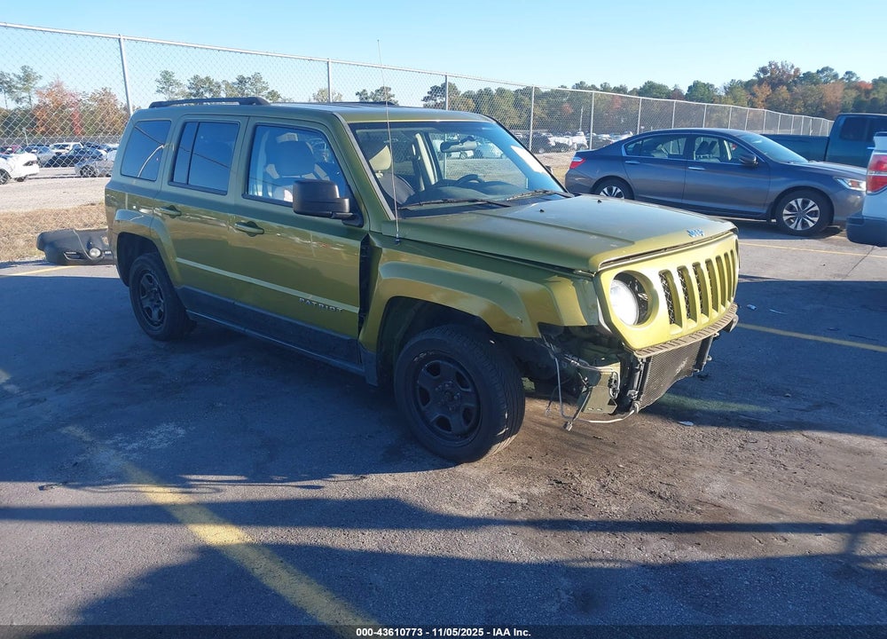 2012 JEEP PATRIOT SPORT VIN: 1C4NJPBA0CD565847