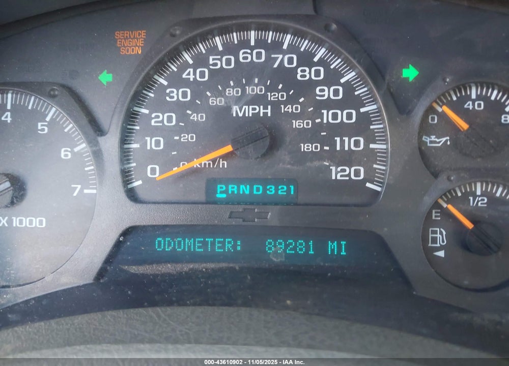 2002 CHEVROLET TRAILBLAZER LT VIN: 1GNDS13S022125092