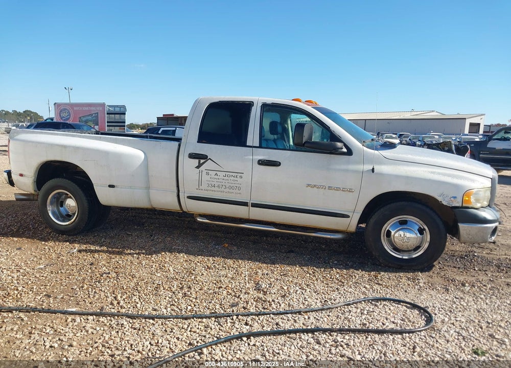 2003 DODGE RAM 3500 SLT/LARAMIE/ST VIN: 3D7MA48CX3G797870