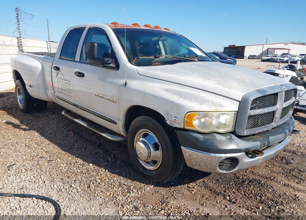 2003 DODGE RAM 3500 SLT/LARAMIE/ST VIN: 3D7MA48CX3G797870