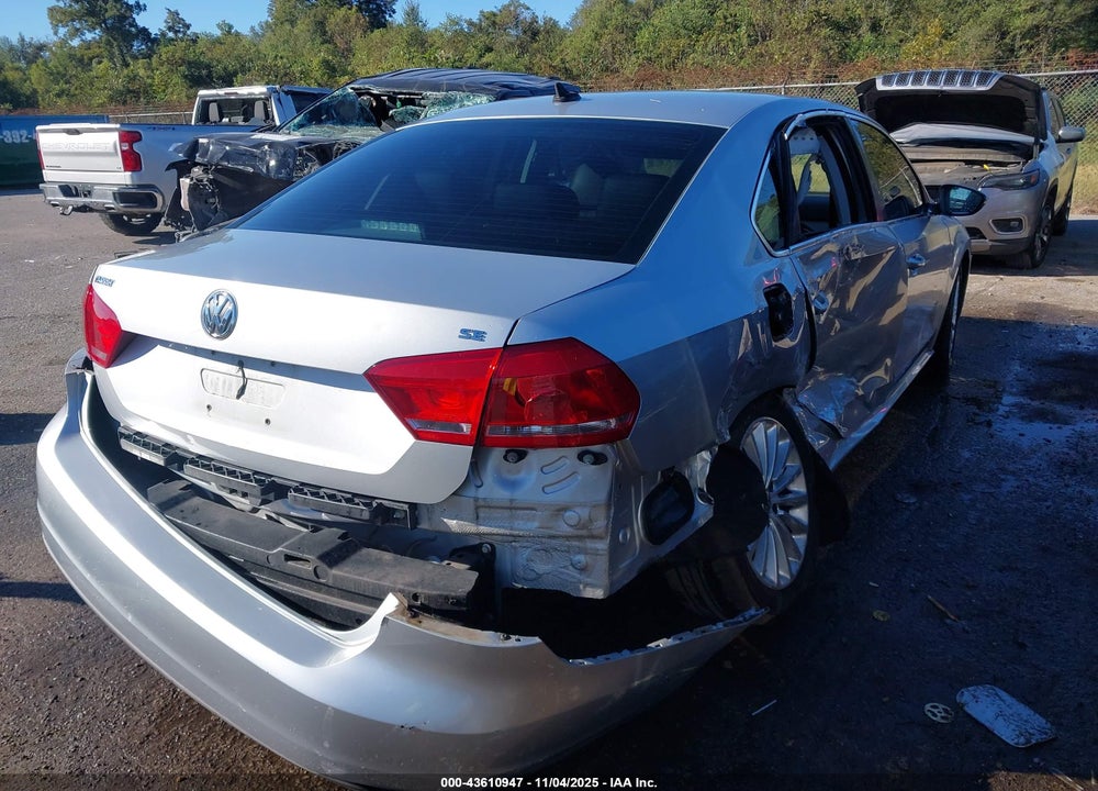 2012 VOLKSWAGEN PASSAT VIN: 1VWBH7A37CC023259