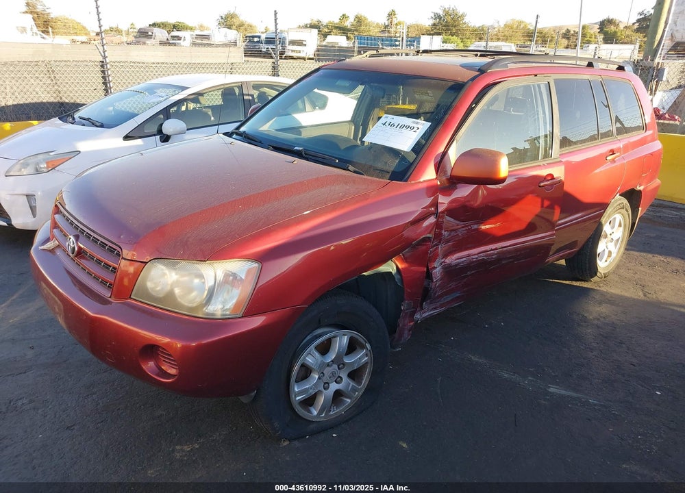 2002 TOYOTA HIGHLANDER V6 VIN: JTEGF21A020047964