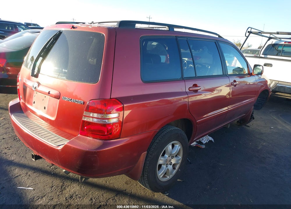 2002 TOYOTA HIGHLANDER V6 VIN: JTEGF21A020047964