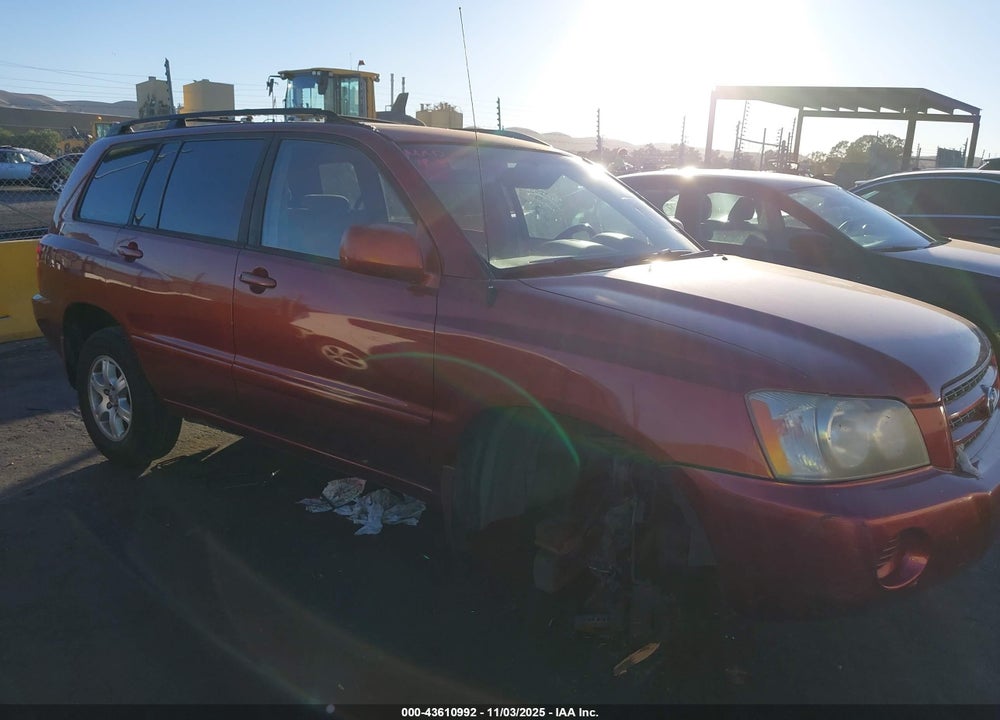 2002 TOYOTA HIGHLANDER V6 VIN: JTEGF21A020047964
